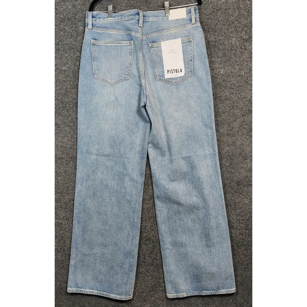 Pistola Hendrix Women's Wide‎ Leg Jeans Size 28 Y2K Grunge Distressed NWT